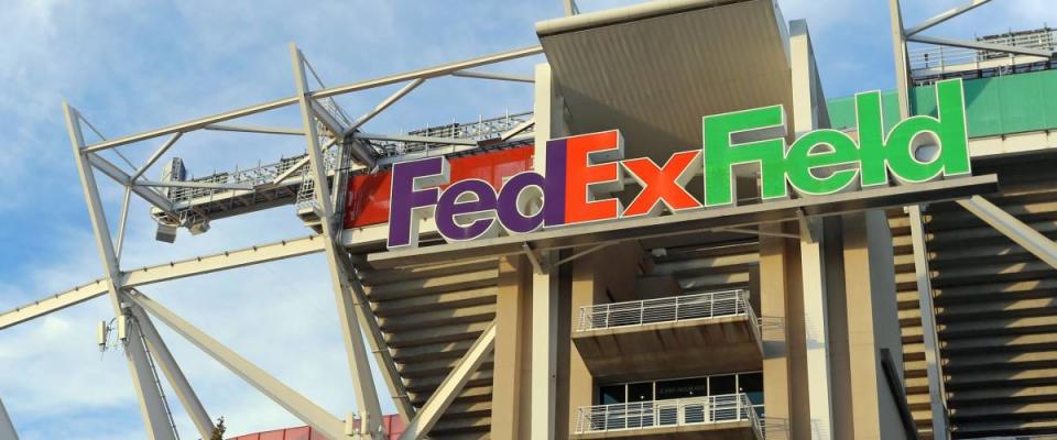 LANDOVER, MD - SEPTEMBER 23: FedEx Field in Landover, Maryland on September 23, 2014. FedEx Field is a football stadium and home of the Washington Redskins of the NFL.