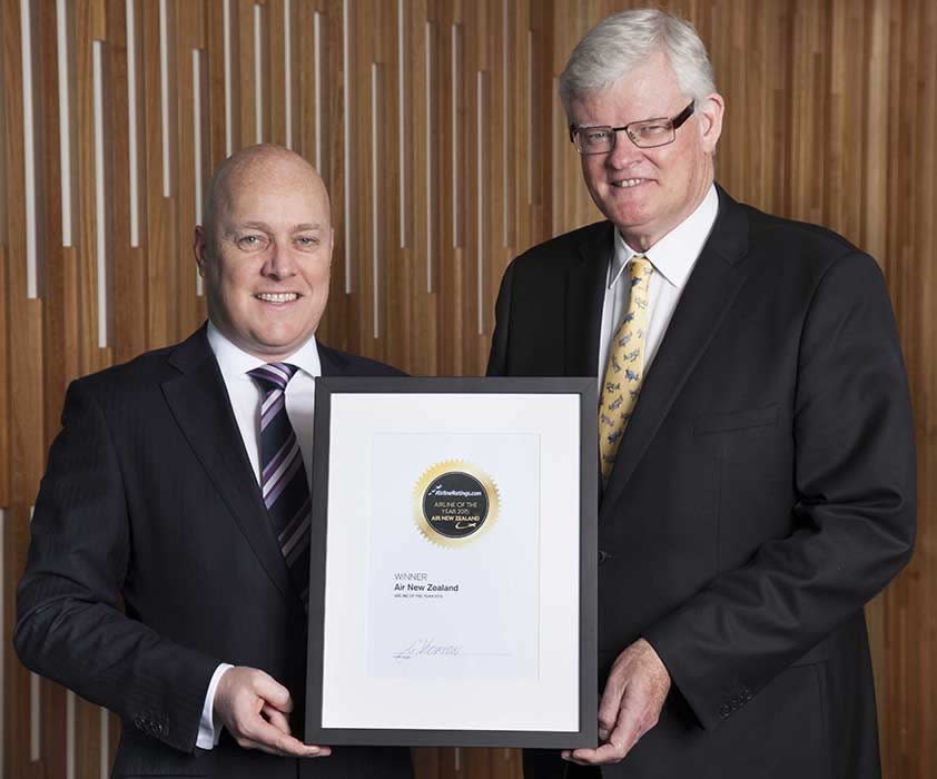 Air New Zealand named 2015 airline of the year