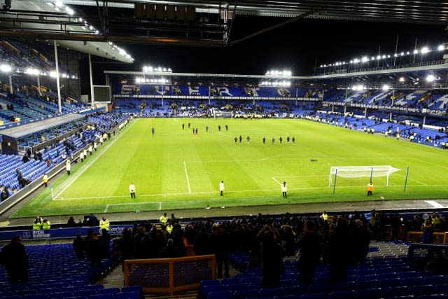 Everton fans protested after the match against Southampton