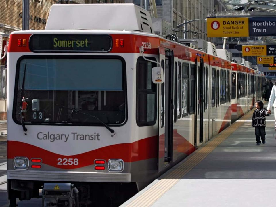 The city announced Monday that it will take a multi-tiered approach to improving transit safety in Calgary.  (Image credit: Jeff McIntosh/The Canadian Press)