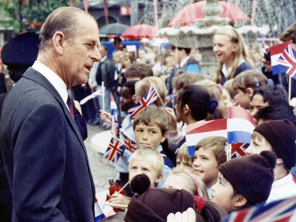 Philip visits the British School of Holland