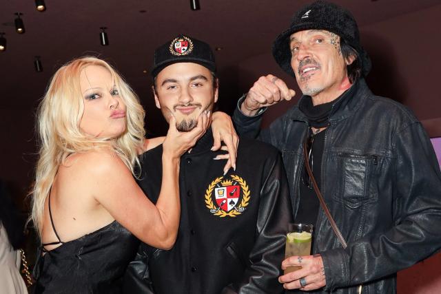 Pamela Anderson and Ex Tommy Lee Reunite for Their Son Brandon Thomas Lee's  Fashion Launch Party