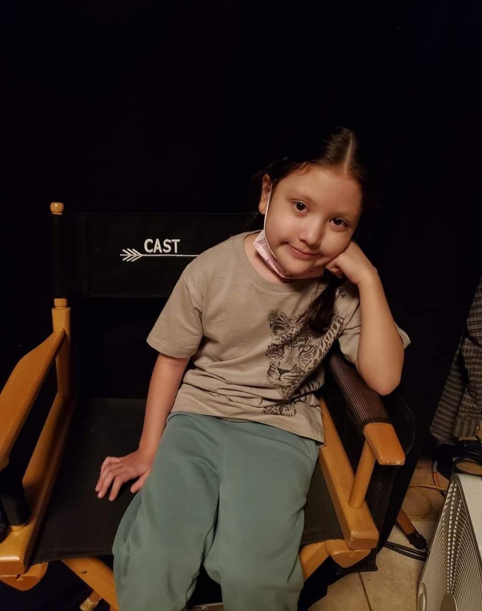 Darnell Besaw in her casting chair in 2021.