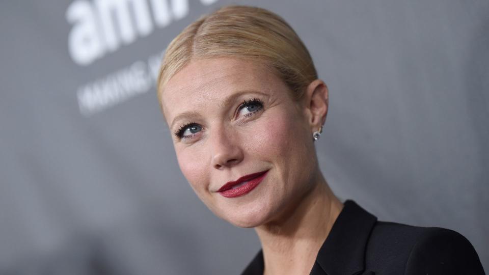 Gwyneth Paltrow wearing bold lipstick