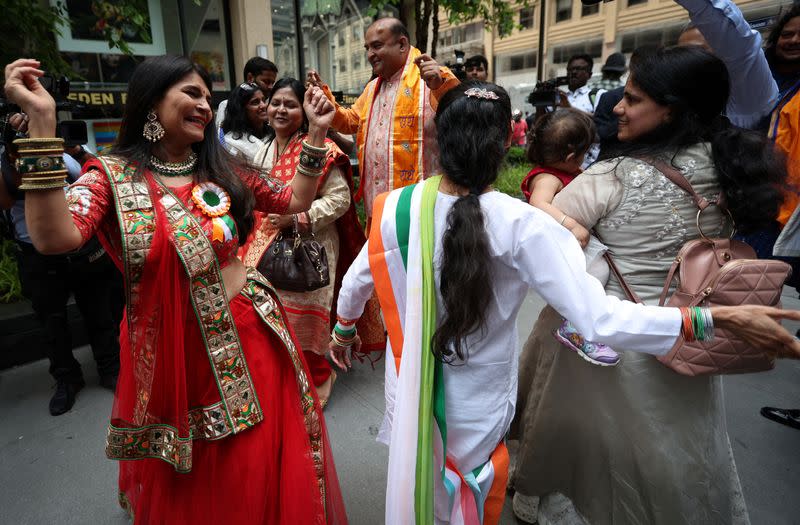 Indian Prime Minister Narendra Modi arrives in New York