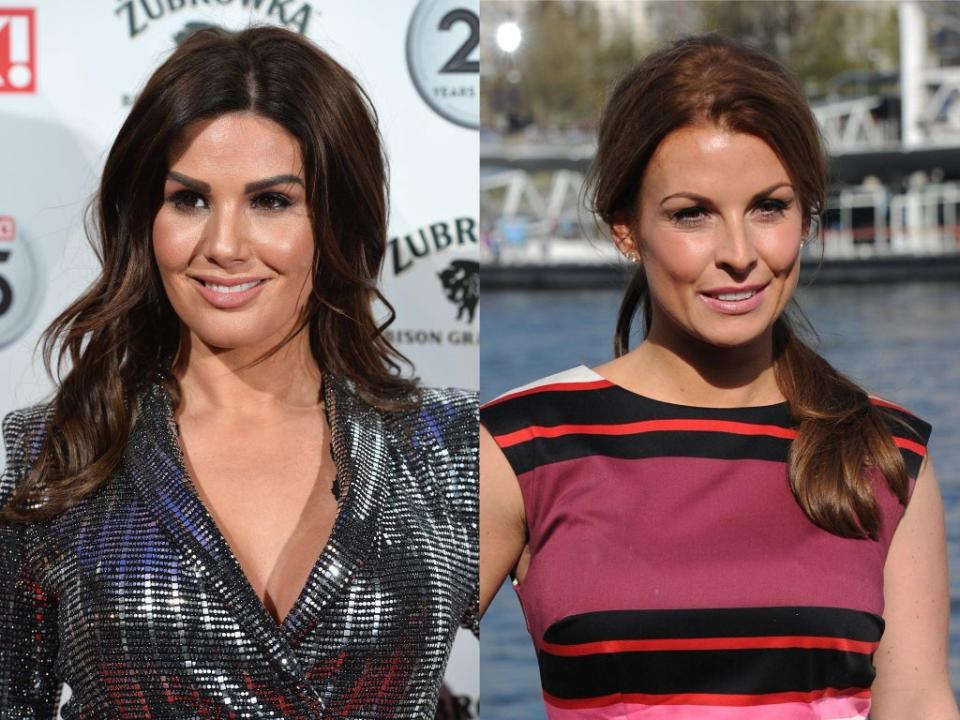 Rebekah Vardy, left, is suing Coleen Rooney for libel (Getty)