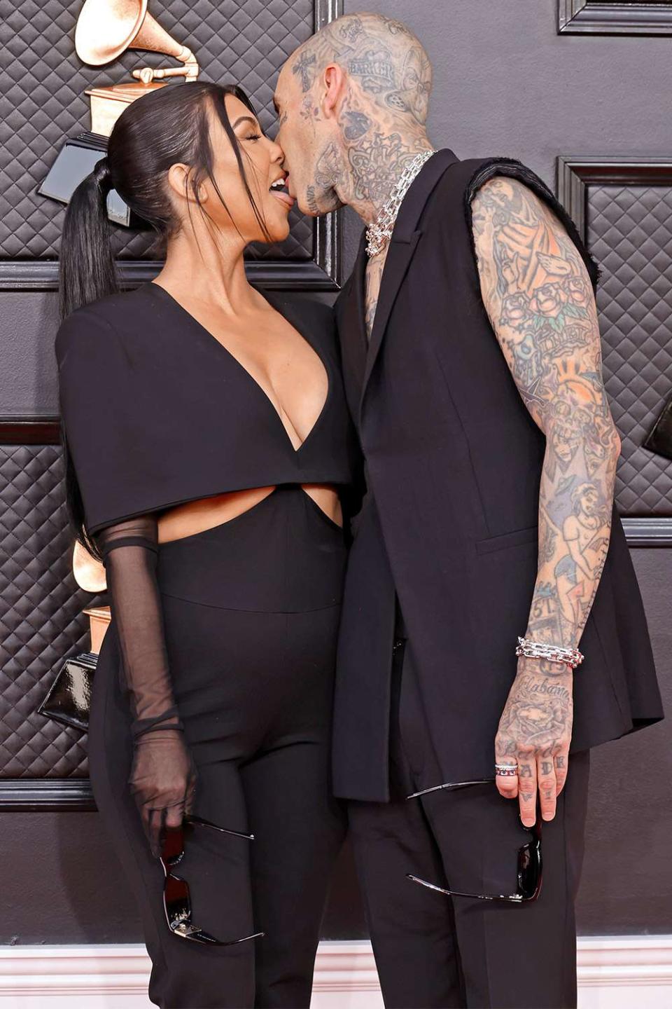 Kourtney Kardashian and Travis Barker