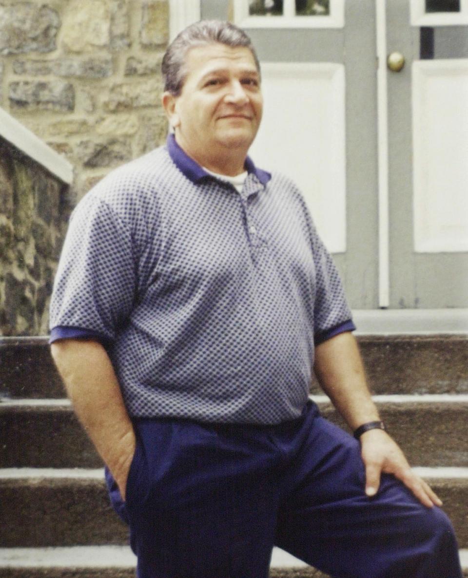 Costas "Gus" Christofi is shown outside a Hampton, N.J. drug treatment center where he counselled addicts, in this 2000 file photo.