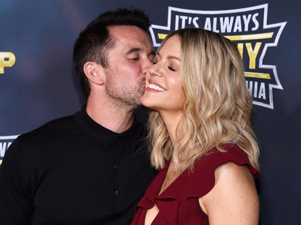 Rob McElhenney (L) and Kaitlin Olson arrive at the premiere of FX's "It's Always Sunny In Philadelphia" Season 14 at the TCL Chinese 6 Theatres on September 24, 2019 in Hollywood, California