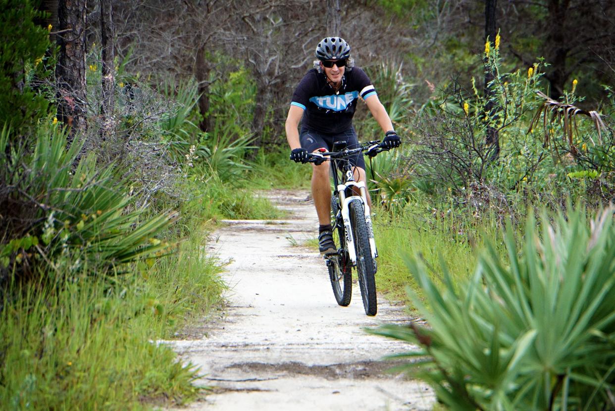 The bike trails inside Jonathan Dickinson State Park are renown.