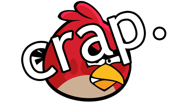 angry birds crap