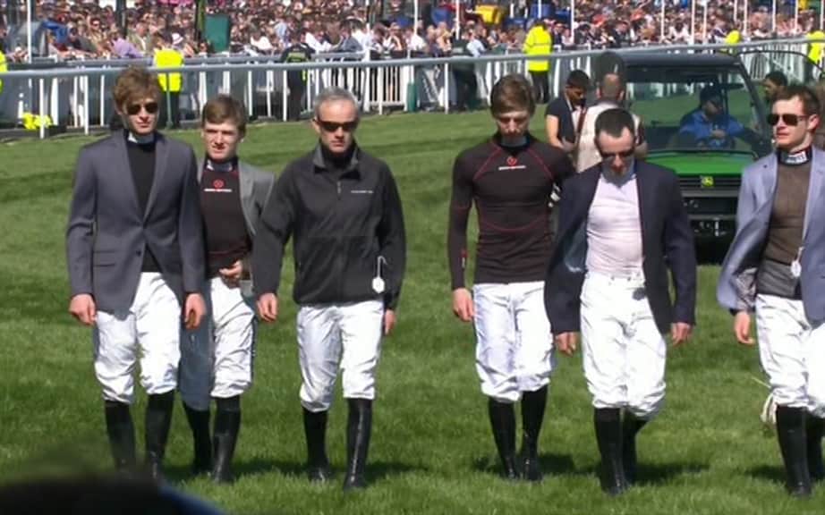 Ruby Walsh and other jockeys - Credit: ITV