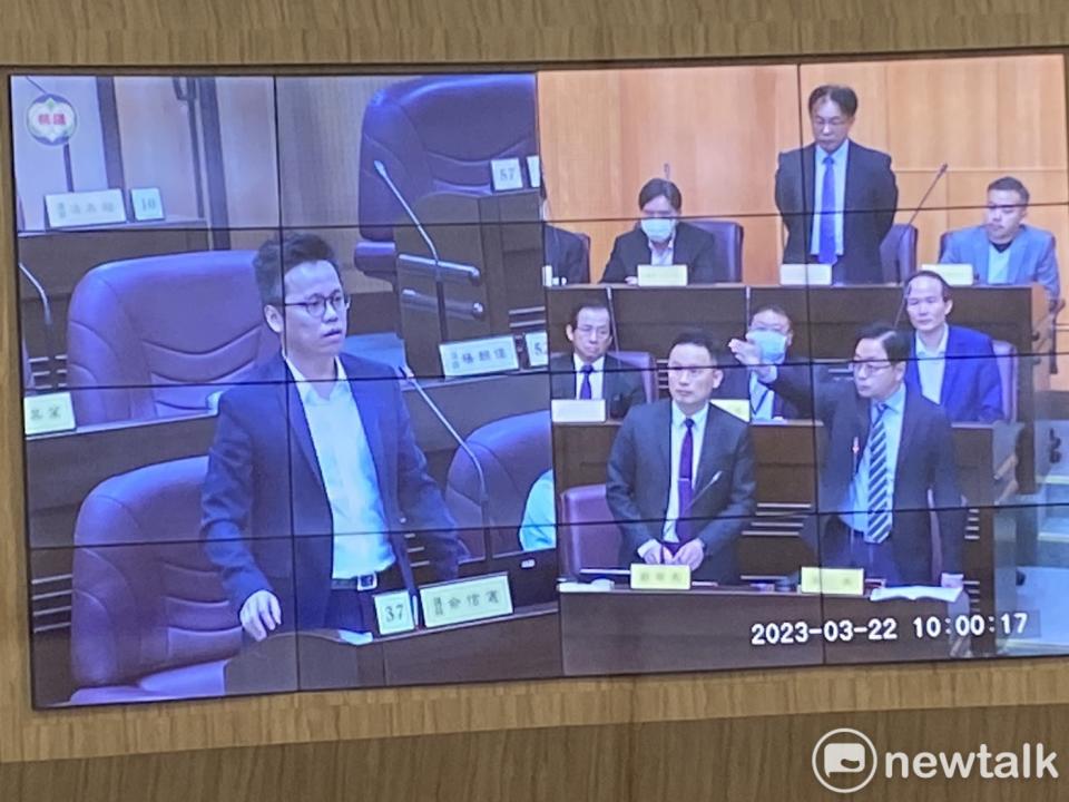 張善政表示，議員說的那8個字是對所有公務人員的污辱，他不接受。   圖：林昀真/攝