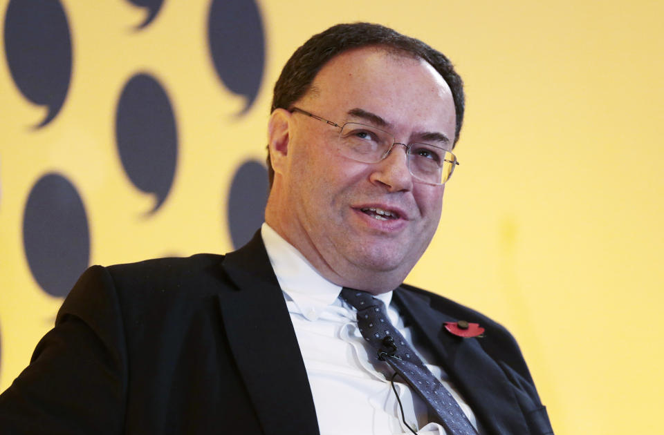 Bank of England Deputy Governor Andrew Bailey speaks during a panel at the Bank of England's Open Forum 2015 conference on financial regulation, in London, Britain November 11, 2015. REUTERS/Suzanne Plunkett
