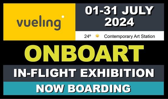 西班牙伏林航空(Vueling Airlines)於飛機上舉辦藝術展，展期自7月1日至7月31日。(圖/翻攝自contemporaryartstation.com)