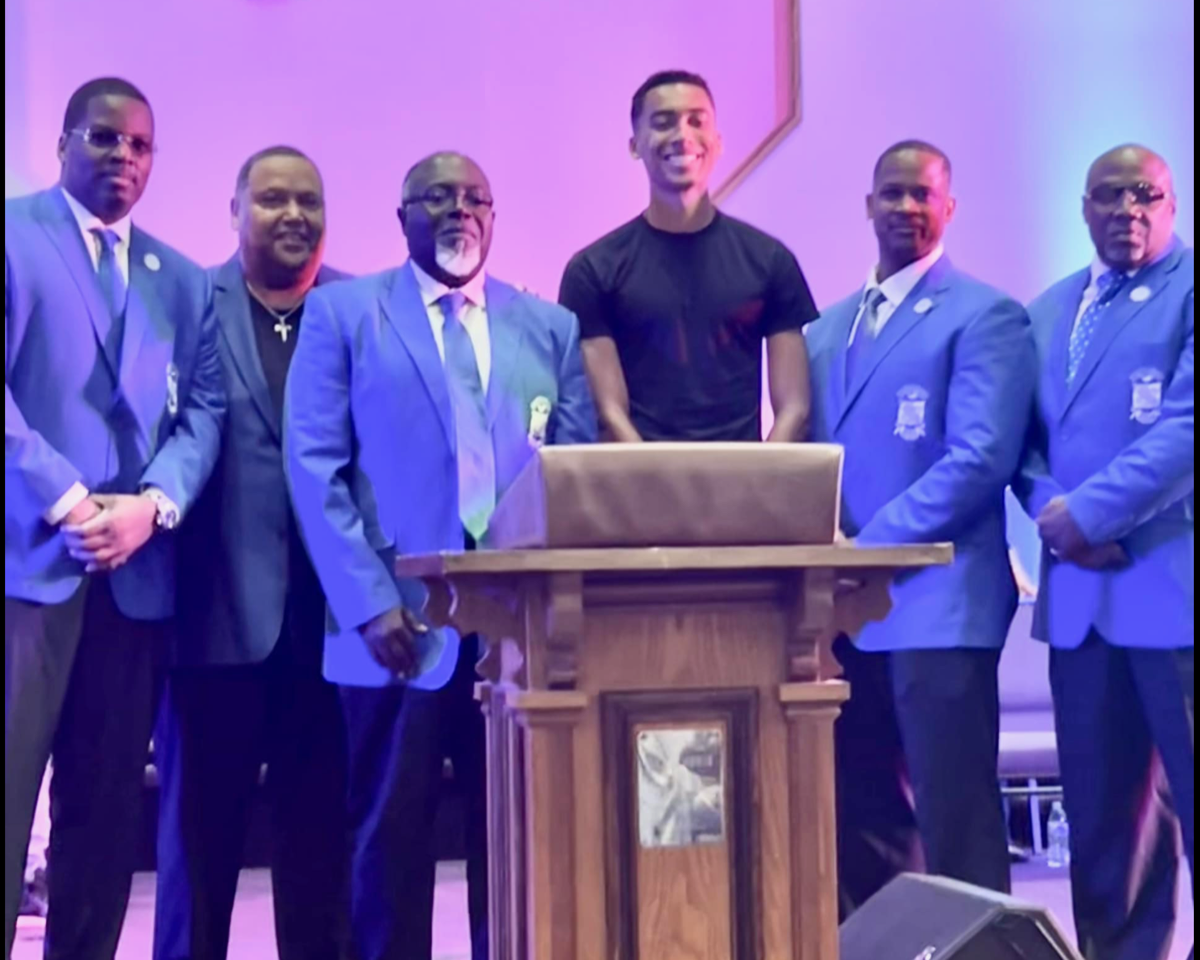 The Rho Chi Sigma chapter of Phi Beta Sigma fraternity incorporated presented a scholarship to Ashton Beverly, a recent graduate of the Ross County Christian Academy.