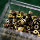 Detail of ruby pivot jewels. Shot at Mike Conroy's Ye Old Watch shop in Portsmouth, Va. on June 1, 2012.