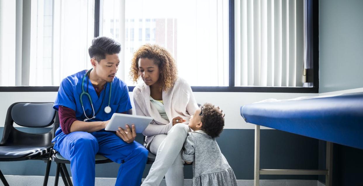 <span class="caption">More than 91% of the country has health insurance now.</span> <span class="attribution"><a class="link " href="https://www.gettyimages.com/detail/photo/male-nurse-showing-digital-tablet-to-mother-by-royalty-free-image/1309071095" rel="nofollow noopener" target="_blank" data-ylk="slk:The Good Brigade/DigitalVision via Getty Images;elm:context_link;itc:0;sec:content-canvas">The Good Brigade/DigitalVision via Getty Images</a></span>