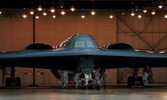 Was stealth a game-changer? Here maintainers and crew chiefs prepare B-2 Stealth Bombers for Operation Odyssey Dawn March 19, 2011.