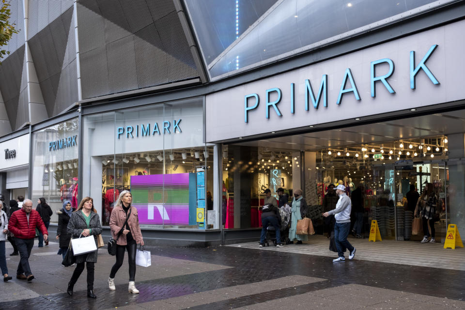 People shopping at Primark in the City Centre Bullring shopping district on 23rd November 2022 in Birmingham, United Kingdom. The Birmingham store is the biggest Primark in the World, and one of their flagship stores, selling clothes at the budget end of the market. The company sources cheaply, using simple designs and fabrics in the most popular sizes and buys stock in bulk. (photo by Mike Kemp/In Pictures via Getty Images)