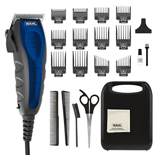 <p><strong>Wahl</strong></p><p>amazon.com</p><p><strong>$44.99</strong></p><p><a href="https://www.amazon.com/dp/B07994GT2W?tag=syn-yahoo-20&ascsubtag=%5Bartid%7C10054.g.38264849%5Bsrc%7Cyahoo-us" rel="nofollow noopener" target="_blank" data-ylk="slk:Shop Now;elm:context_link;itc:0;sec:content-canvas" class="link ">Shop Now</a></p><p>Consider yourself a pro if you heard of Wahl before this story. The brand tops most barbers' lists when it comes to durable, quality tools, receiving high marks for its powerful and ultra-quiet clippers, which are designed to be compact, providing increased comfort and cutting control. </p>