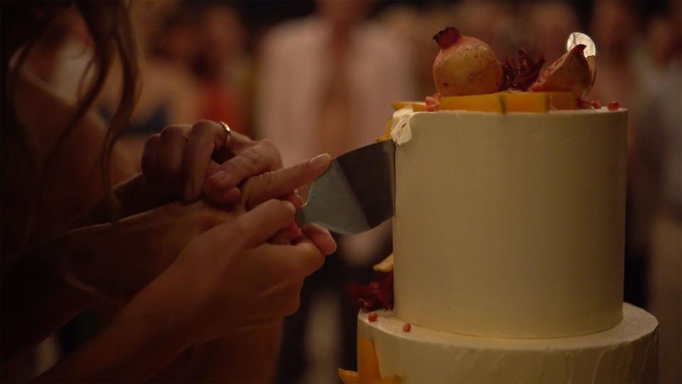 Cutting the cake!