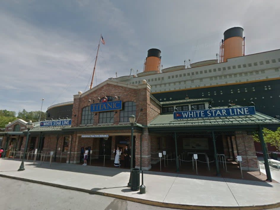 The incident took place at the Titanic Museum in Pigeon Forge (Google )