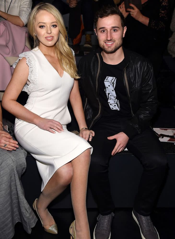 Tiffany Trump and Ross Mechanic at a fashon show in New York in Feb. 2017