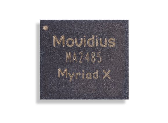 The Movidius Myriad X chip.