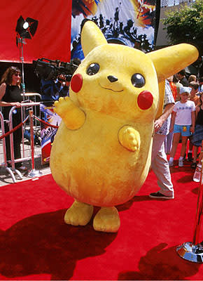 Pikachu in person at the Mann's Village Theater premiere of WB's Pokemon: The Movie 2000