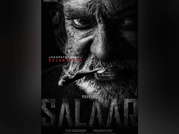 Poster of 'Salaar' featuring Jagapathi Babu as Rajamanaar