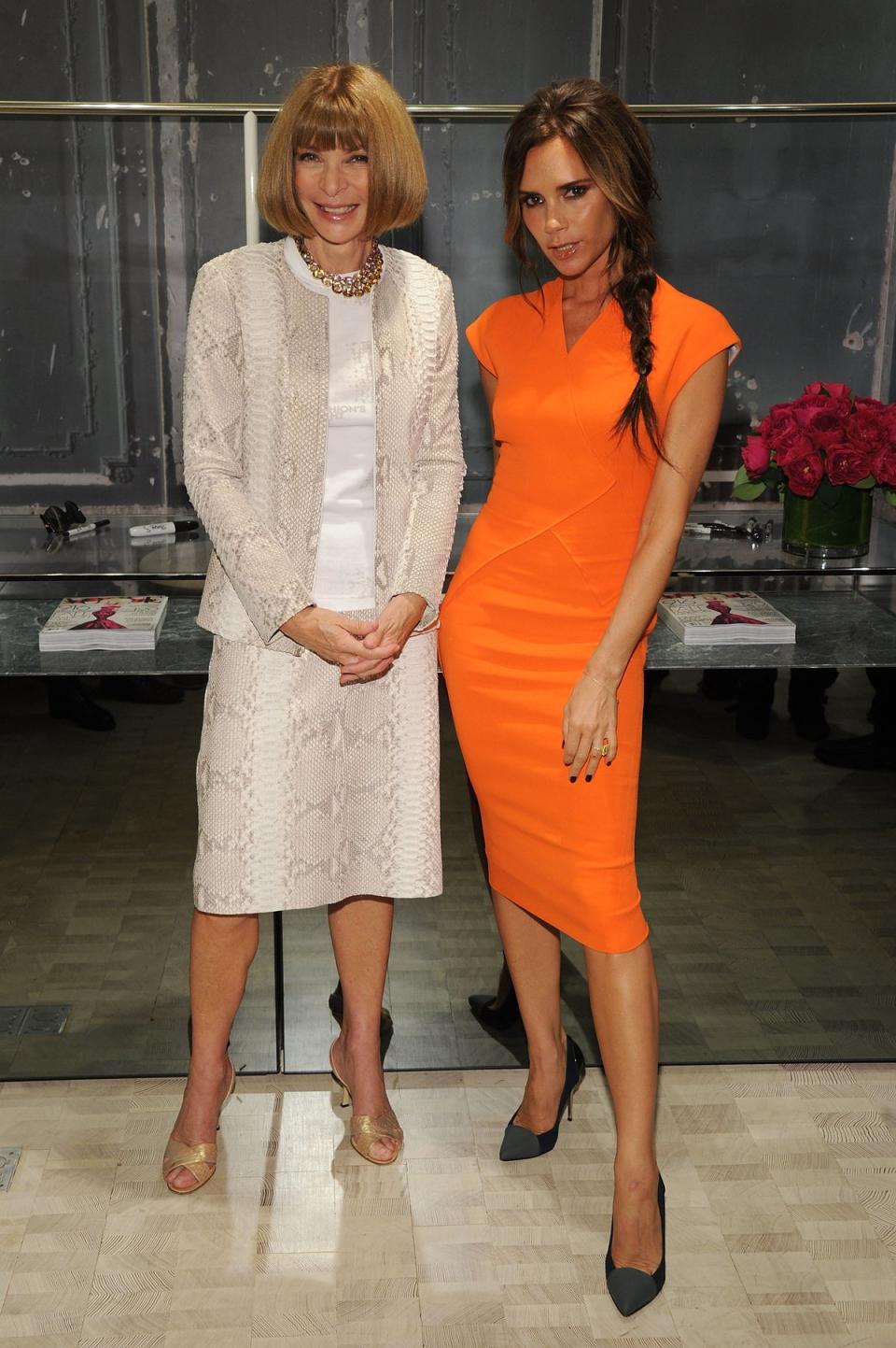 With Anna Wintour at Bergdorf Goodman in New York on September 6, 2012 (Getty Images for Bergdorf Goodman)