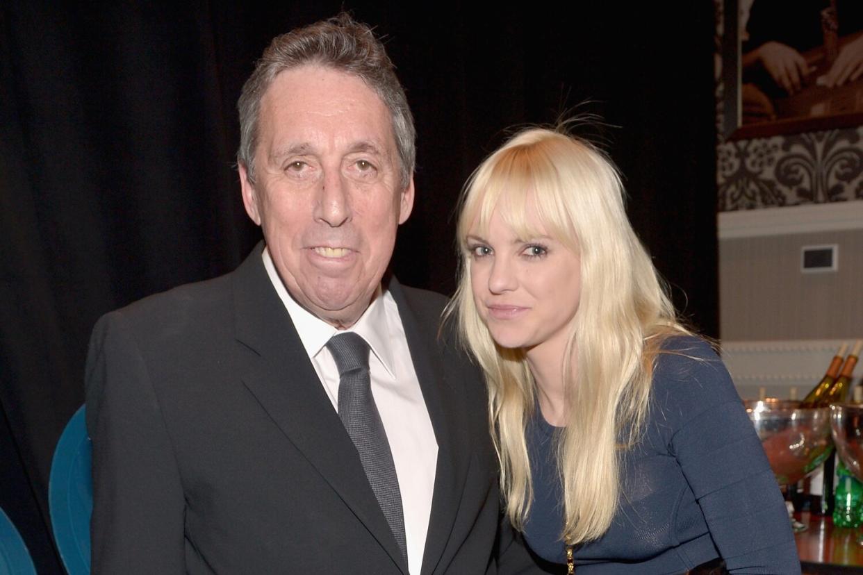 Lifetime Achievement Award winner Ivan Reitman (L) and actress Anna Faris attend The CinemaCon Big Screen Achievement Awards