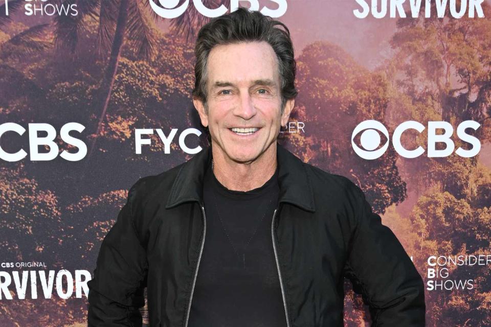 <p>Michael Tullberg/Getty</p> Jeff Probst attends a red carpet event and FYC screening of 