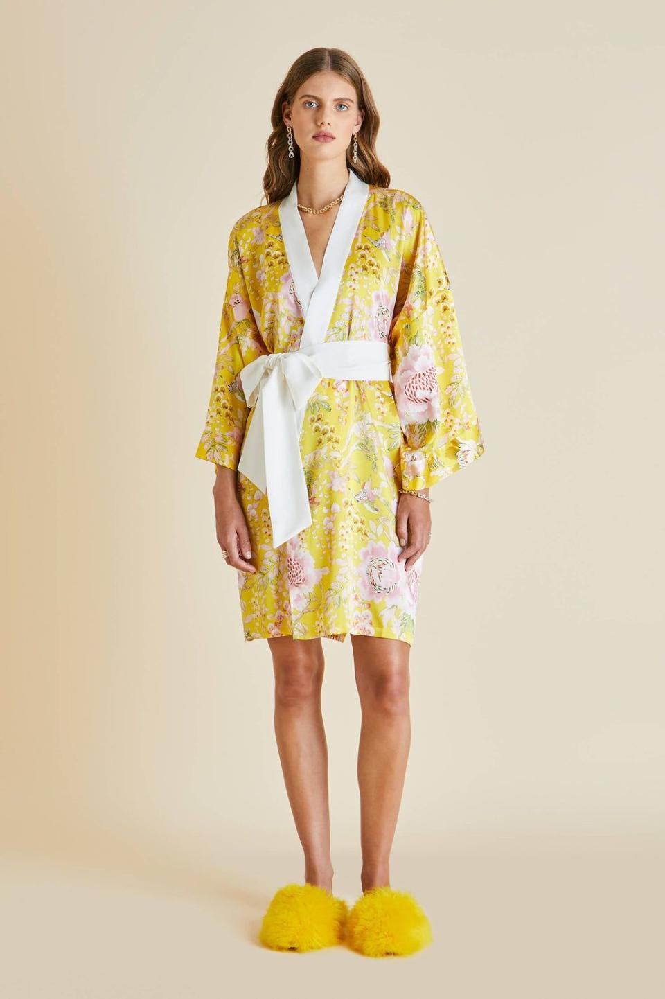 Mimi Sabato Silk Satin Robe