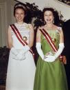 <p>Alongside Queen Elizabeth at the Hotel Imperial in Vienna, during a state visit to Austria.</p>