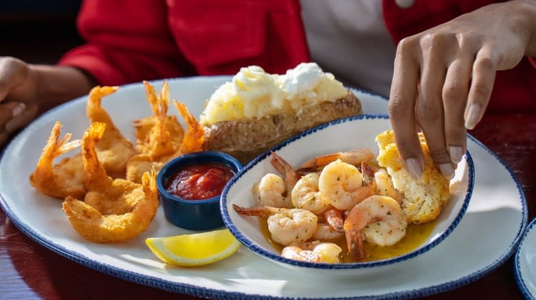 Shrimp and sides at Red Lobster