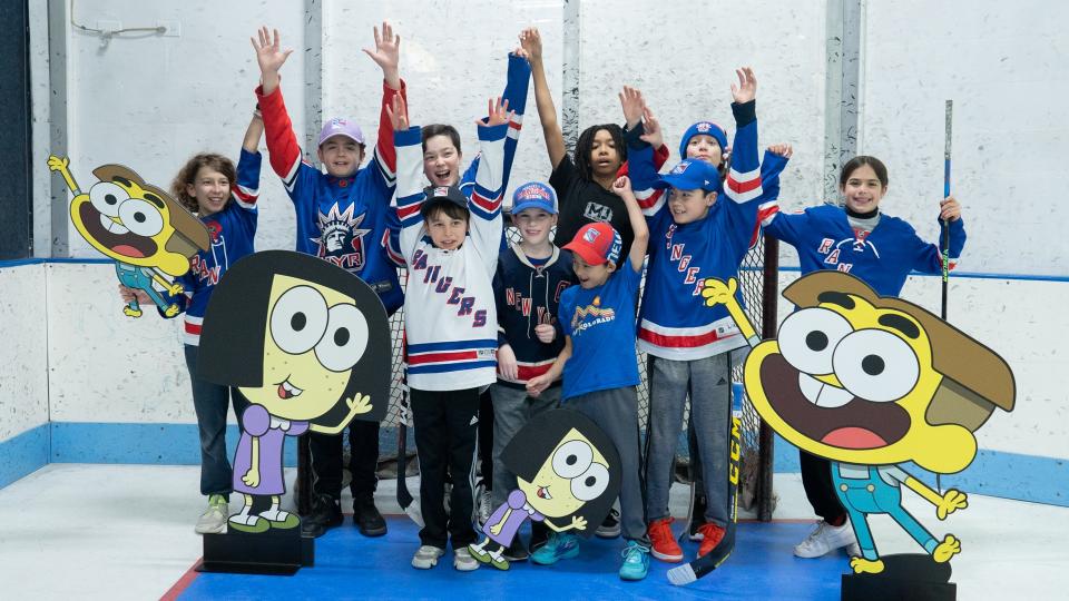 The NHL held its first-ever Big City Greens Classic on Tuesday, animating the NHL game in real time with characters from the hit Disney show.  (photo courtesy of the NHL)
