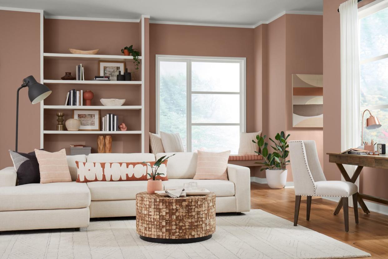 Sherwin-Williams Living Room Redend Point SW 9081