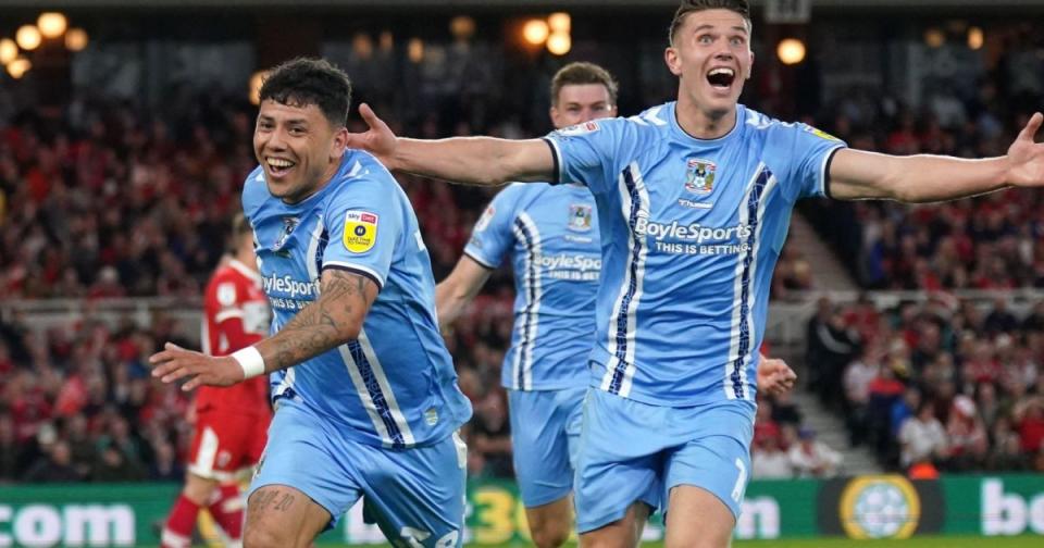 Middlesbrough vs Coventry Credit: Alamy