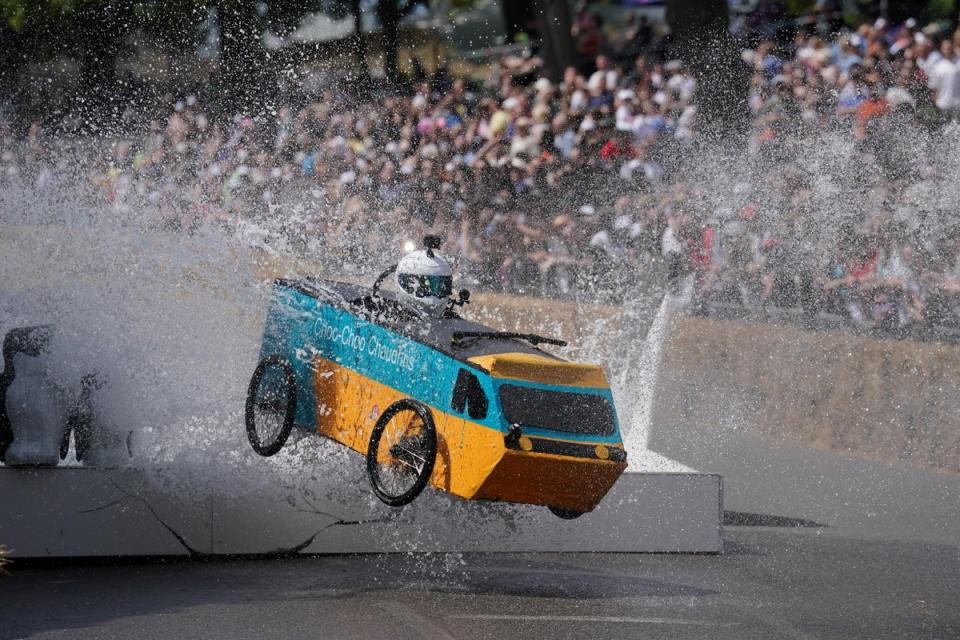 Spectators descended on Alexandra Palace in London on Sunday to witness the annual event (PA) (PA Wire)