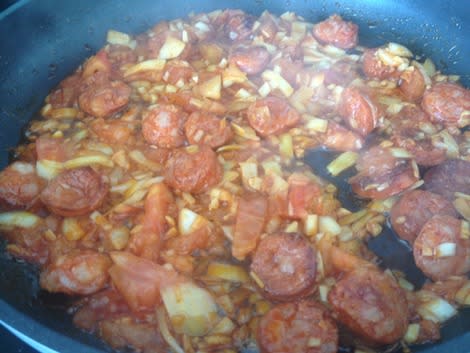 Garbanzo Beans with Chorizo