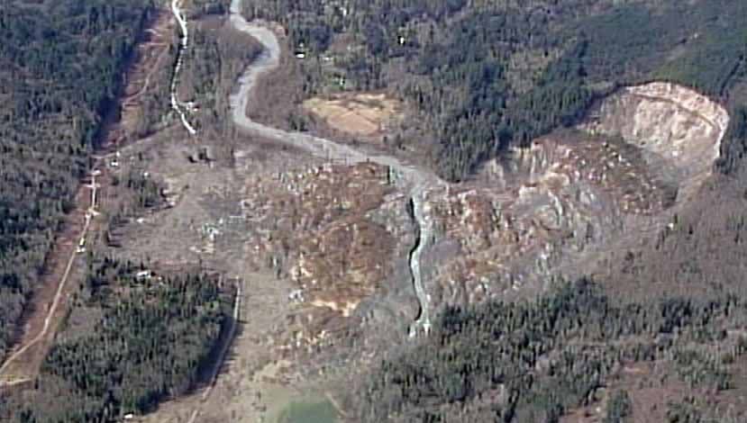 March 31, 2014: Chopper 7 was over the Oso landslide and the ongoing search for victims.