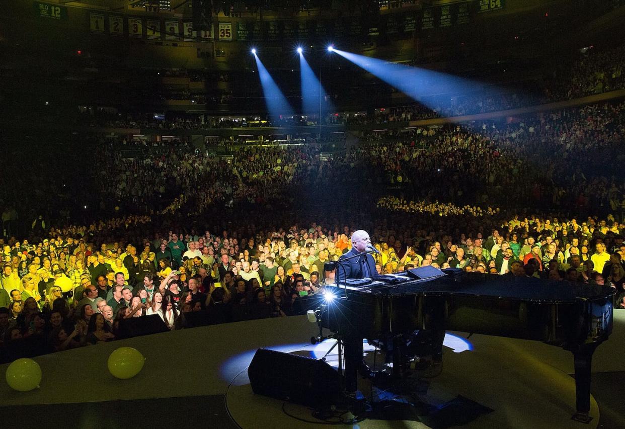 Joel performs at New York City's Madison Square Garden in 2015. <a href="https://www.gettyimages.com/detail/news-photo/billy-joel-performs-madison-square-garden-on-january-9-2015-news-photo/461257302?adppopup=true" rel="nofollow noopener" target="_blank" data-ylk="slk:Myrna Suarez/WireImage via Getty Images;elm:context_link;itc:0;sec:content-canvas" class="link ">Myrna Suarez/WireImage via Getty Images</a>