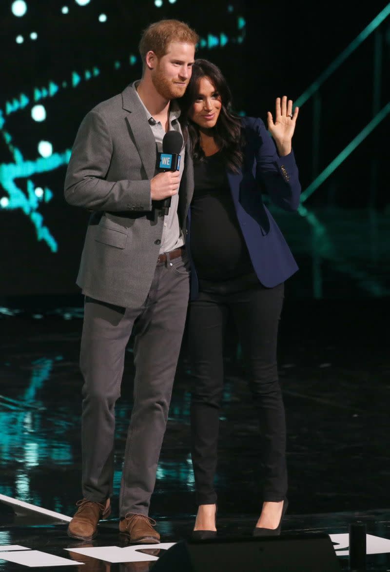 Meghans Überraschungsauftritt am WE Day mit Harry löste beim Publikum lauten Jubel aus [Bild: PA]