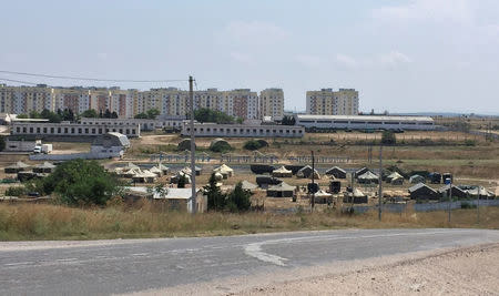 A view shows a Russian military base in Sevastopol, Crimea, July 5, 2016. REUTERS/Stringer