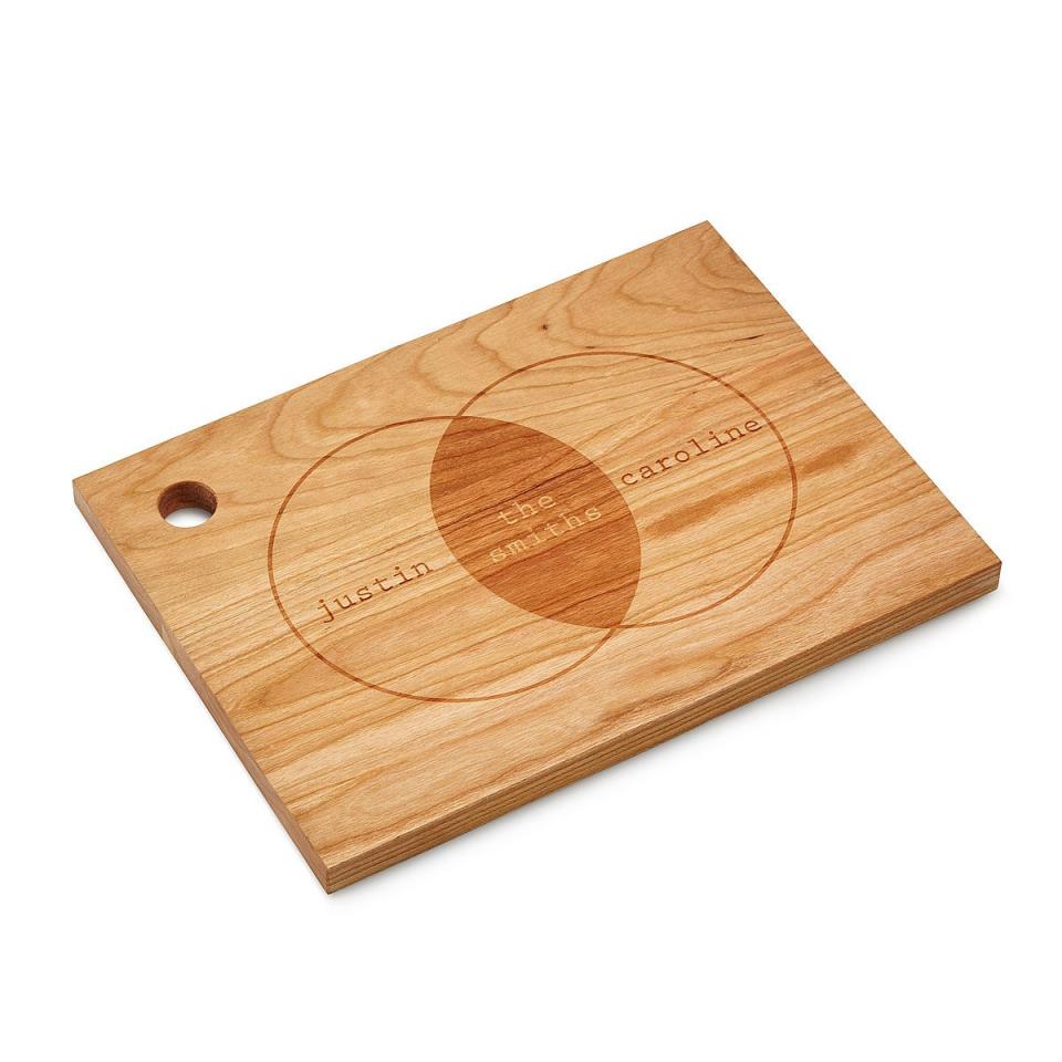 <p><a href="https://go.redirectingat.com?id=74968X1596630&url=https%3A%2F%2Fwww.uncommongoods.com%2Fproduct%2Fpersonalized-venn-diagram-cutting-board&sref=https%3A%2F%2Fwww.womansday.com%2Frelationships%2Fdating-marriage%2Fg44286046%2Ffive-year-anniversary-gift-ideas%2F" rel="nofollow noopener" target="_blank" data-ylk="slk:Shop Now;elm:context_link;itc:0;sec:content-canvas" class="link ">Shop Now</a></p><p>Personalized Venn Diagram Cutting Board</p><p>$60.00</p><p>uncommongoods.com</p><span class="copyright">Uncommon Goods/Steve Gerber</span>