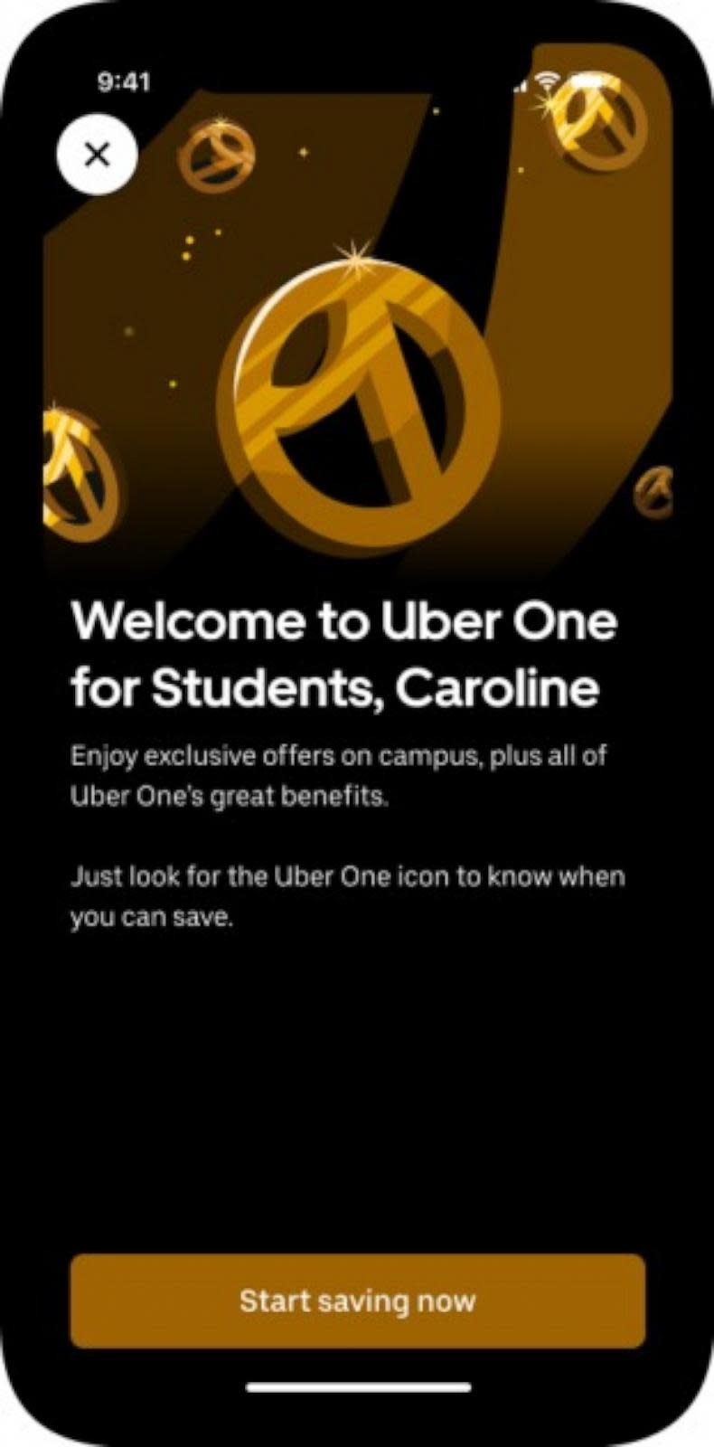 PHOTO: Uber One for students is just $4.99 per month or $48 per year. (Uber Shuttle)