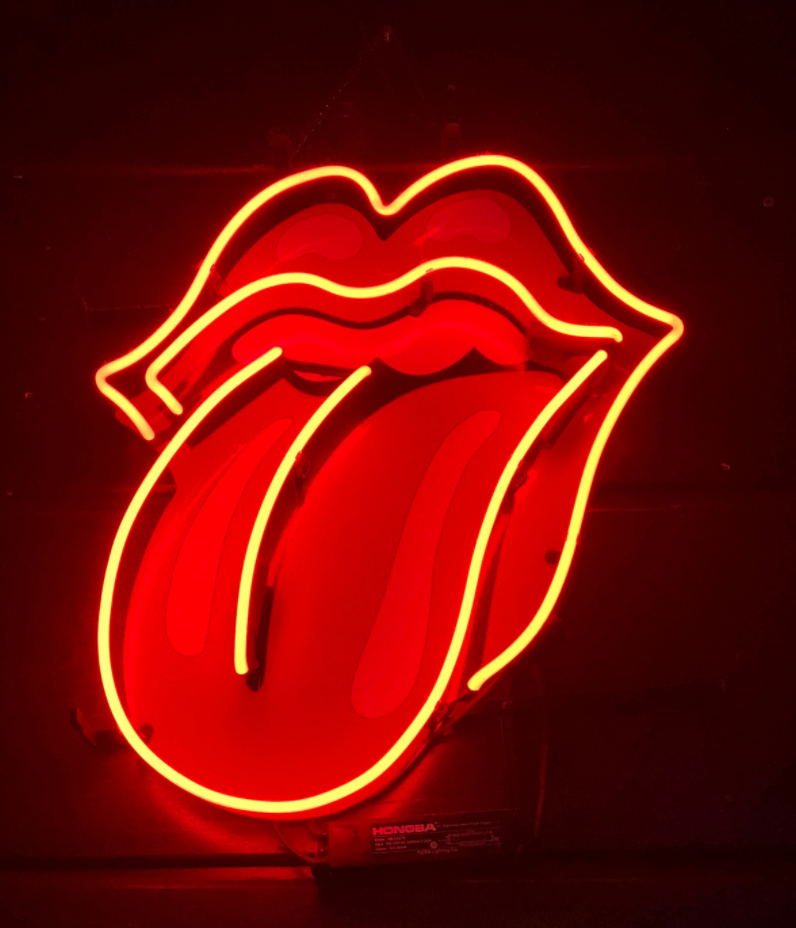 Vintage Neon Sign 1969 Stones Lips (Photo via Walmart Canada)
