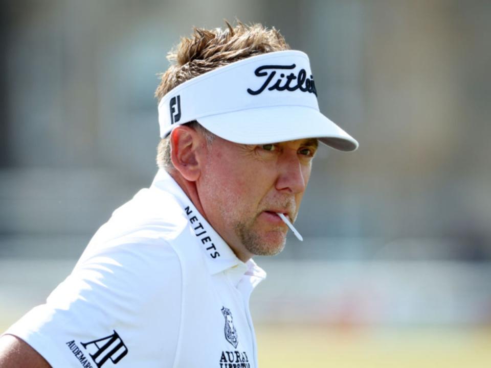 Ian Poulter during a practice round at St Andrews (Getty Images)